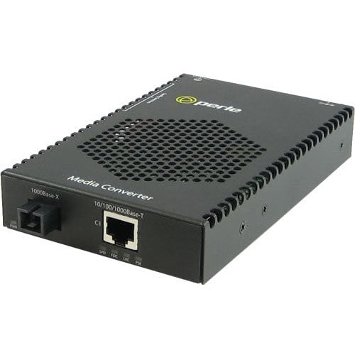 Convertisseur de média PoE 10/100/1000 Perle Systems - 2 x réseau (RJ