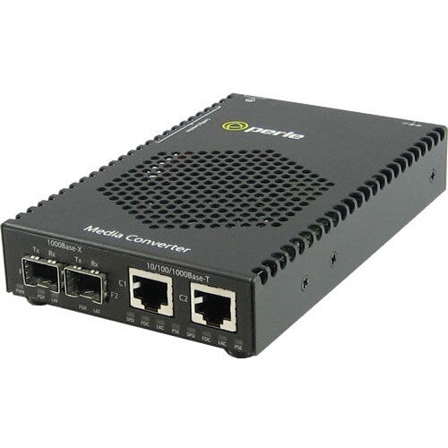 Convertisseur de média PoE 10/100/1000 Perle Systems - 2 x réseau (RJ