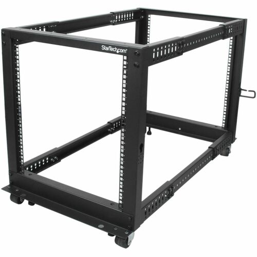 StarTech.com 4-Post 12U Mobile Open Frame Server Rack, 19" Network Rac