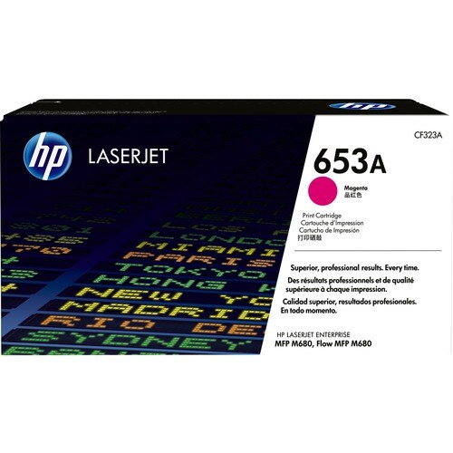 Cartouche de toner laser d'origine HP 653A - Pack magenta - 3000