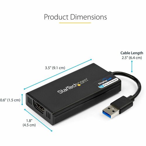 Adaptateur USB 3.0 vers HDMI StarTech.com