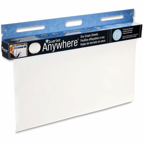 Paquet de 15 feuilles effaçables à sec Quartet Anywhere MOQ9