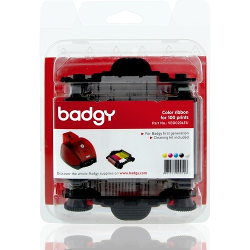 Kit de ruban/papier pour sublimation Badgy - Pack YMCKO - 100 cartes