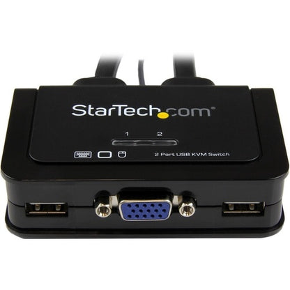 Câble KVM 2 ports avec VGA, USB et bouton de commutation à distance