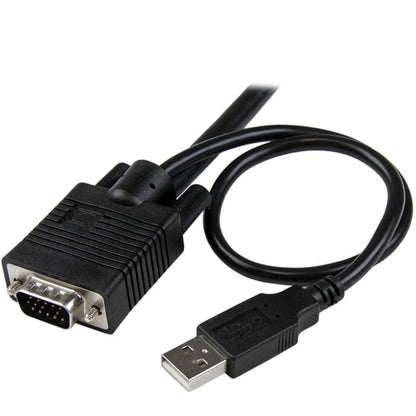Câble KVM 2 ports avec VGA, USB et bouton de commutation à distance
