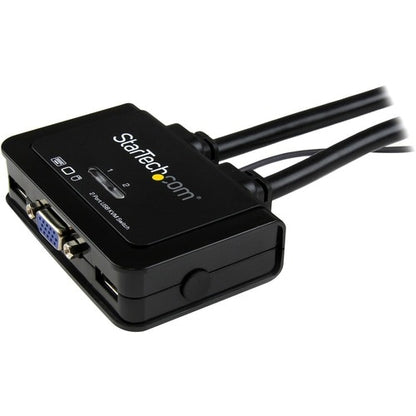 Câble KVM 2 ports avec VGA, USB et bouton de commutation à distance
