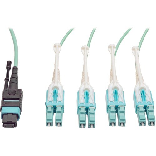 Cable de distribución MTP/MPO de 1 m (3,28 pies) de Tripp Lite by Eaton, MTP/MPO a 8 x LC, 40