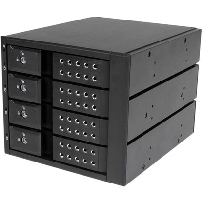Placa base para rack móvil de 4 bahías StarTech.com sin bandeja de aluminio con intercambio en caliente