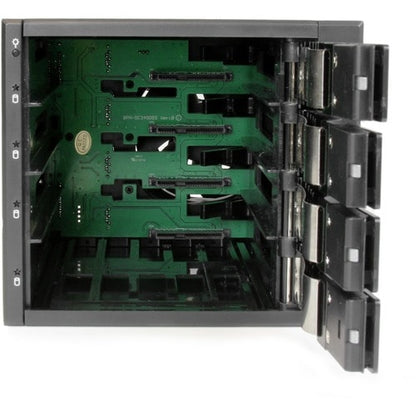 Placa base para rack móvil de 4 bahías StarTech.com sin bandeja de aluminio con intercambio en caliente
