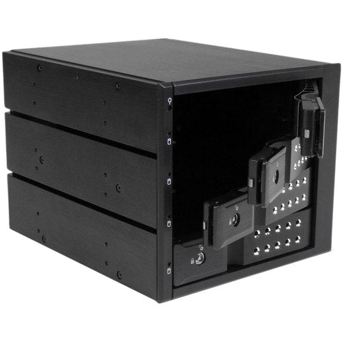 Placa base para rack móvil de 4 bahías StarTech.com sin bandeja de aluminio con intercambio en caliente