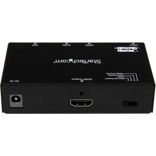 StarTech.com 2x1 HDMI + VGA to HDMI Converter Switch w/ Automatic and Priority Switching