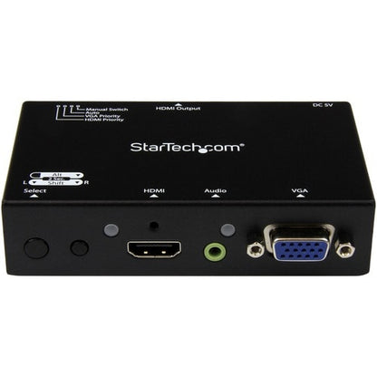 StarTech.com 2x1 HDMI + VGA to HDMI Converter Switch w/ Automatic and Priority Switching