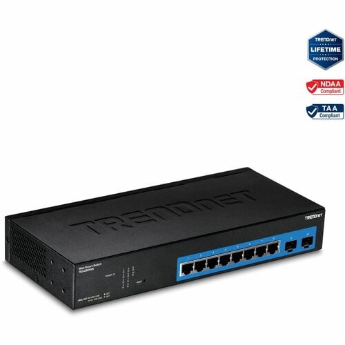 TEG-082WS 8PORT GIGABIT WEB SMART SWITCH X SHARED SFP SLOTS