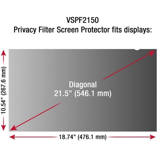 ViewSonic Privacy Filter Screen Proter Black