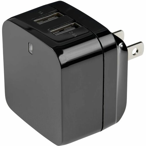 Cargador de pared USB de viaje StarTech.com - 2 puertos - Negro - Universal Trav