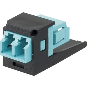Adaptador de red de fibra óptica Panduit - 2 conectores hembra de red LC - 2 conectores hembra de red LC - Negro