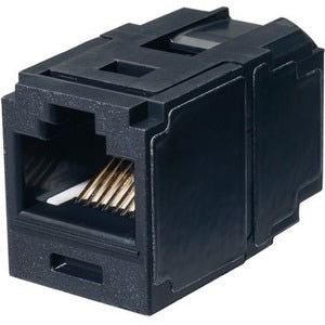 Panduit Network Connector - 1 - 1 x RJ-45 Network Female - Black