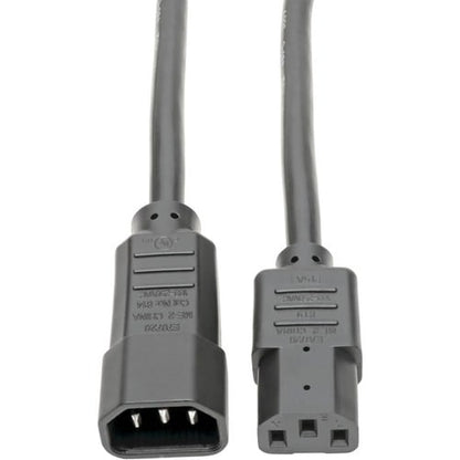 Cable de extensión de alimentación Tripp Lite de 90 cm (3 pies) C14 a C13 de alta resistencia, 15 A, 14