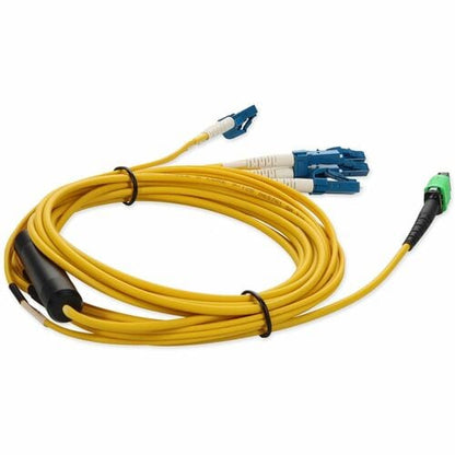 AddOn 3m MPO to 4xLC Duplex Fanout SMF Yellow Patch Cable For Juniper - 100% app