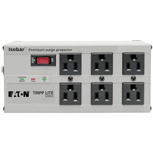 Tripp Lite Isobar Surge Protector Metal 6 Outlet 6' Cord 3330 Joules -