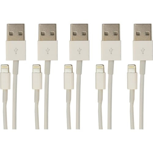 VisionTek Lightning to USB 1 Meter Cable White 5