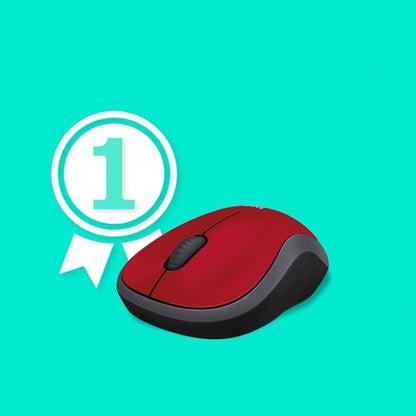 Logitech M185 Wireless Mouse, 2.4GHz with USB Mini Receiver, 12-Month