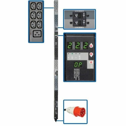 PDU Tripp Lite par Eaton PDU3XMV6G32 42 prises avec compteur - IEC 60309 32 A