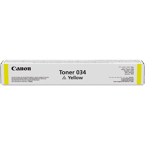 Cartucho de tóner láser original Canon 034 - Paquete amarillo - 730