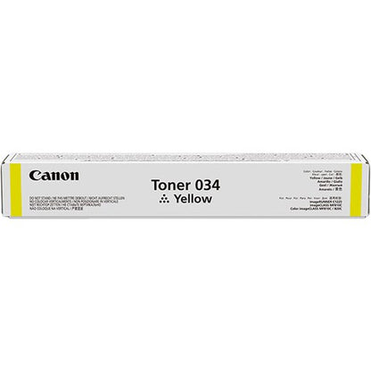 Cartucho de tóner láser original Canon 034 - Paquete amarillo - 730