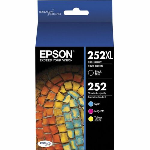 Cartouche d'encre combo T252 DURABRITE ULTRA XL noire, capuchon L, capteur SENSORMATIC