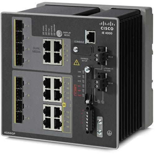IE 4000 4 X SFP 1G WITH 8X 1G POE 4X 1G COMBO LAN BASE
