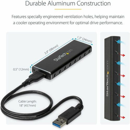 Carcasa externa SSD USB 3.0 a M.2 con UASP
