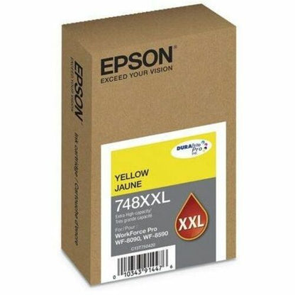 Cartouche d'encre jet d'encre Epson 748 d'origine à très haut rendement - Y