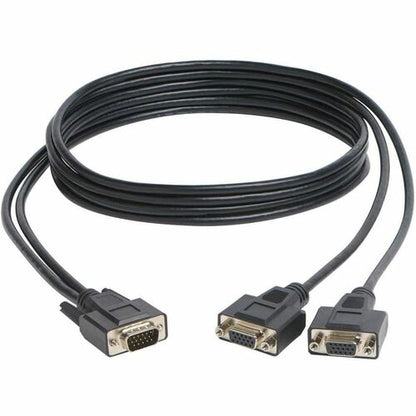 Tripp Lite 6ft VGA Monitor Y Splitter Cable High Resolution HD15 M/2xF 6'