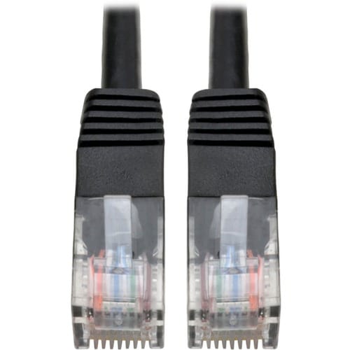 Cable de conexión moldeado Cat5e de 350 MHz de Tripp Lite by Eaton (RJ45 M/M), negro, 3,6 m (12 pies)