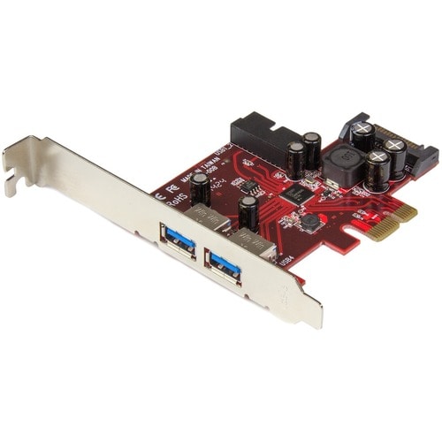 Carte adaptateur 4 ports PCIE USB 3.0, 2 connecteurs de type carte mère