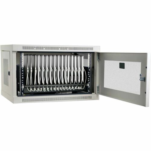 Estación de carga para tabletas USB de 16 puertos Tripp Lite by Eaton (blanca) - 1 x