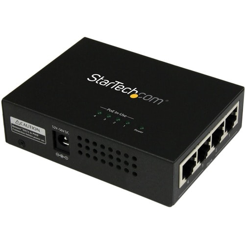 INJECTEUR POWER OVER ETHERNET MIDSPAN 4 PORTS GIGABIT POE+