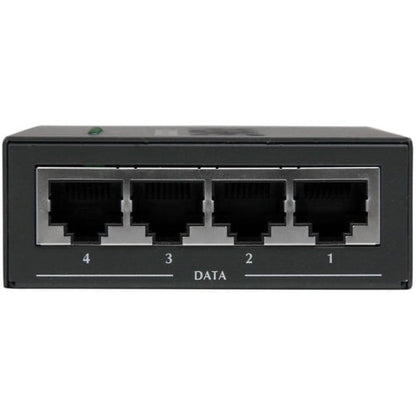 INYECTOR DE ALIMENTACIÓN POR ETHERNET MIDSPAN POE+ DE 4 PUERTOS GIGABIT