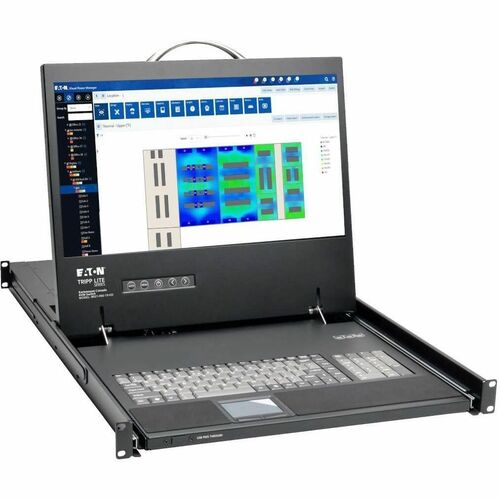 Consola para montaje en rack de 1U de Tripp Lite by Eaton con pantalla LCD de 19", DVI o VGA - 1 computadora