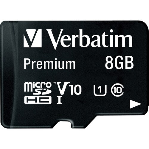 8GB PREM MICROSDHC MEM CARD MULTI 20 WITH ADAPTER UHS-I V10 U1