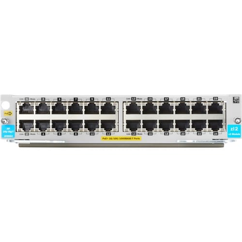 J9986A 24P 10/100/1000BASE-T POE+ V3 ZL2 MOD PL 35