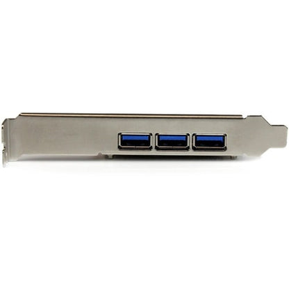 Tarjeta PCI Express USB 3.0 de 4 puertos StarTech.com (3 externos y 1 interno) de 5 Gbps