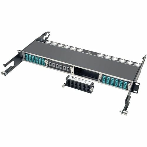 Casete de paso de 100 Gb/120 Gb de Tripp Lite, 12 MTP/MPO de 24 fibras, 24 MTP, 24 puertos