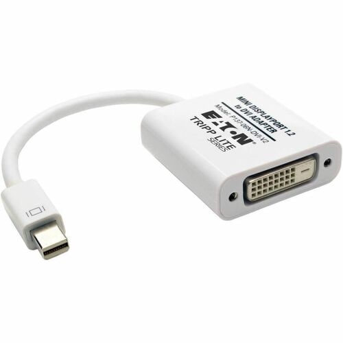 Tripp Lite 6in Mini DisplayPort to DVI Adapter Active Converter mDP to DVI M/F DPort 1.2 6