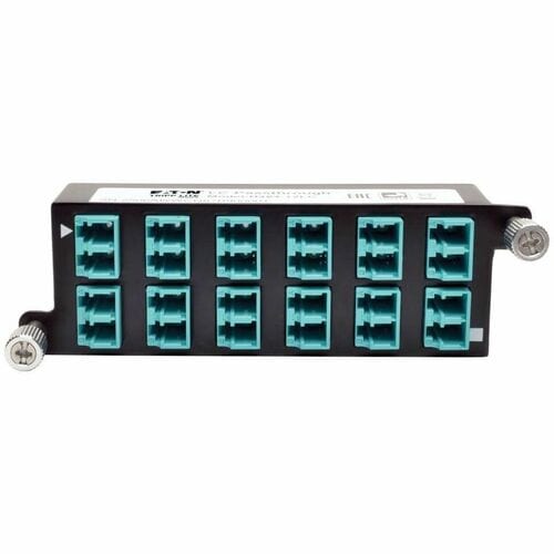 Casete de paso de alta densidad de 10 GbE de Tripp Lite, conexión dúplex de 12 LC - 24