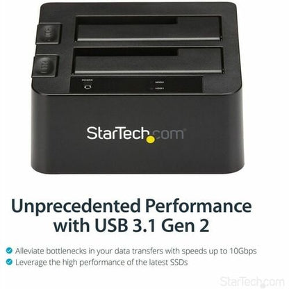 Base de conexión SATA USB 3.1 de 2 bahías, generación 2, sin herramientas y sin bandeja con UASP