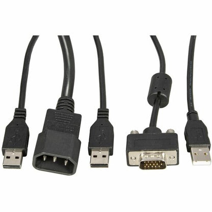 Accès au rack local Vertiv Avocent | Écran LCD 18,5 pouces | Clavier USB | 2 ports USB PASS-USA T