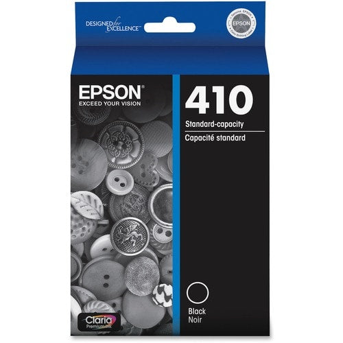 Cartouche d'encre noire pigmentée Claria Premium T410 avec capuchon standard et capteur SENSORMATIC