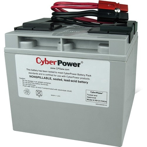 Cartouche de batterie de remplacement pour onduleur CyberPower CyberPower RB12170X2A pour